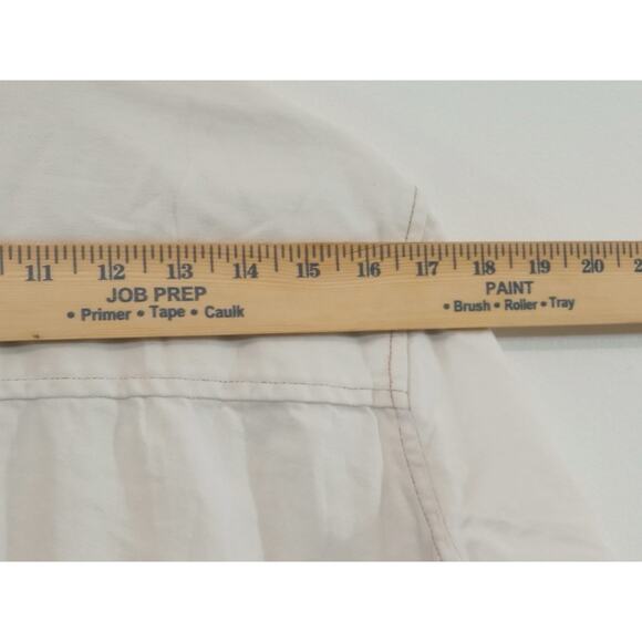 American Eagle Women’s Button Up Shacket Oversized Cream White Denim Size S - Picture 6 of 12